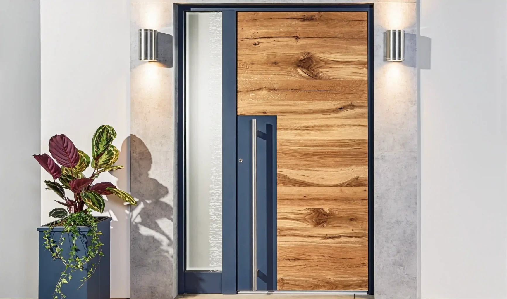 Kompotherm E-Design Haustür in der Echtholz-Variante