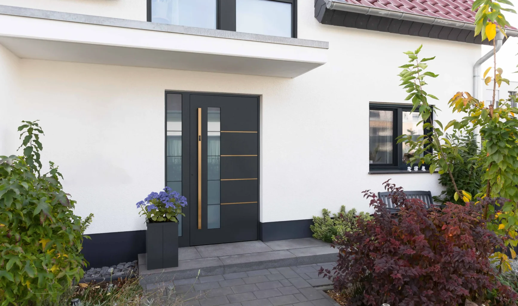 Kompotherm E-Design Haustür in der "Sunset"-Optik