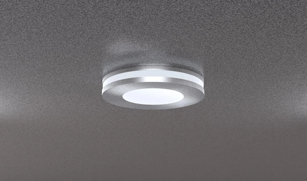 Integrierte Beleuchtung im Aluminium-Kasten-Vordach KV 200