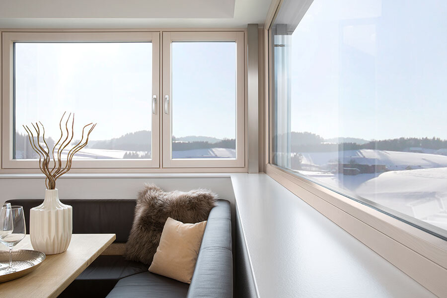 Innenansicht neuer Fenster